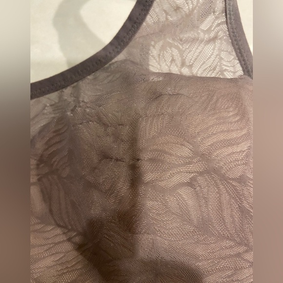 LULULEMON shadow mesh bralette leaf lunar rock misty shell size Medium - Picture 9 of 9